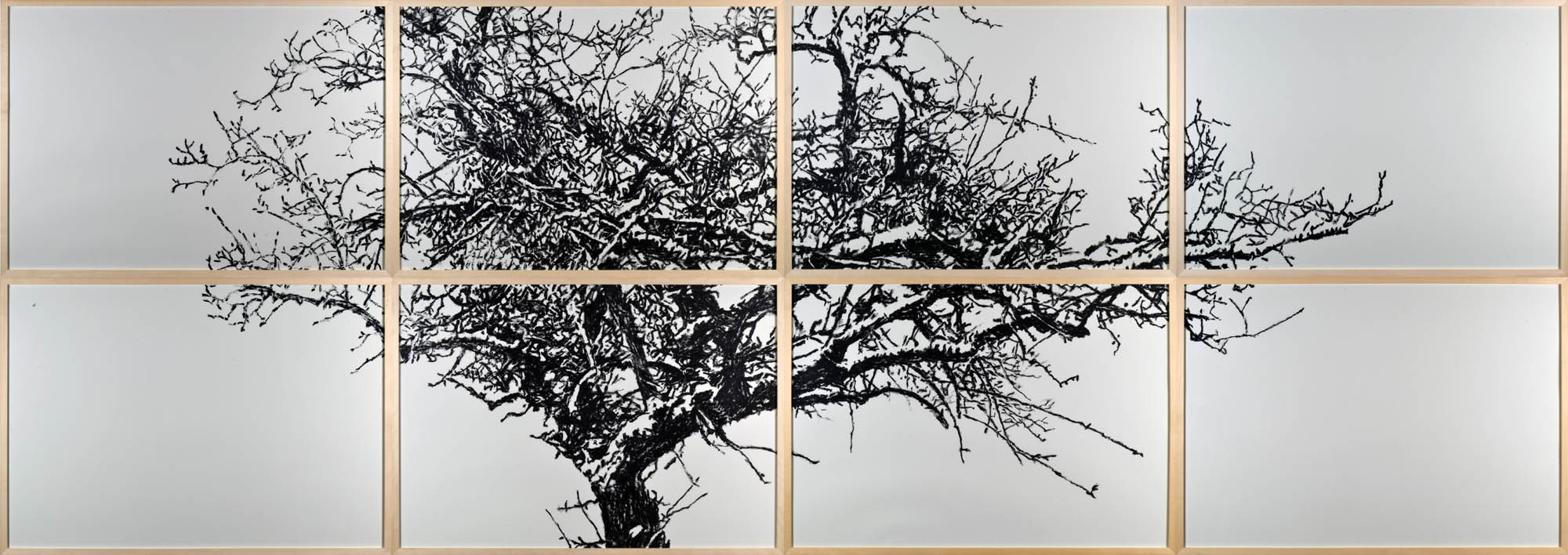 dieter-konsek-winterbaum-2024-oelpastell-papier-140x400cm